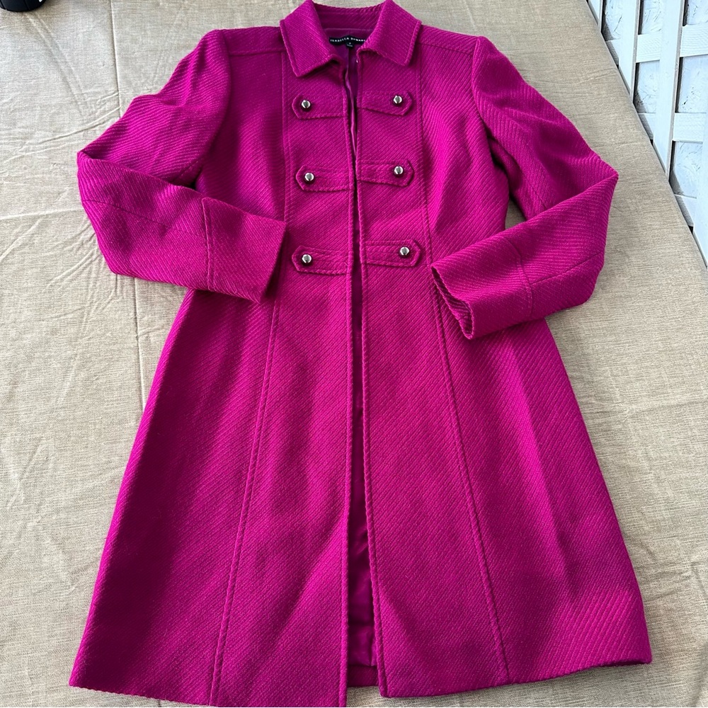 Isabella DeMarco fushia long blazer